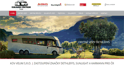 Desktop Screenshot of dethleffs.cz